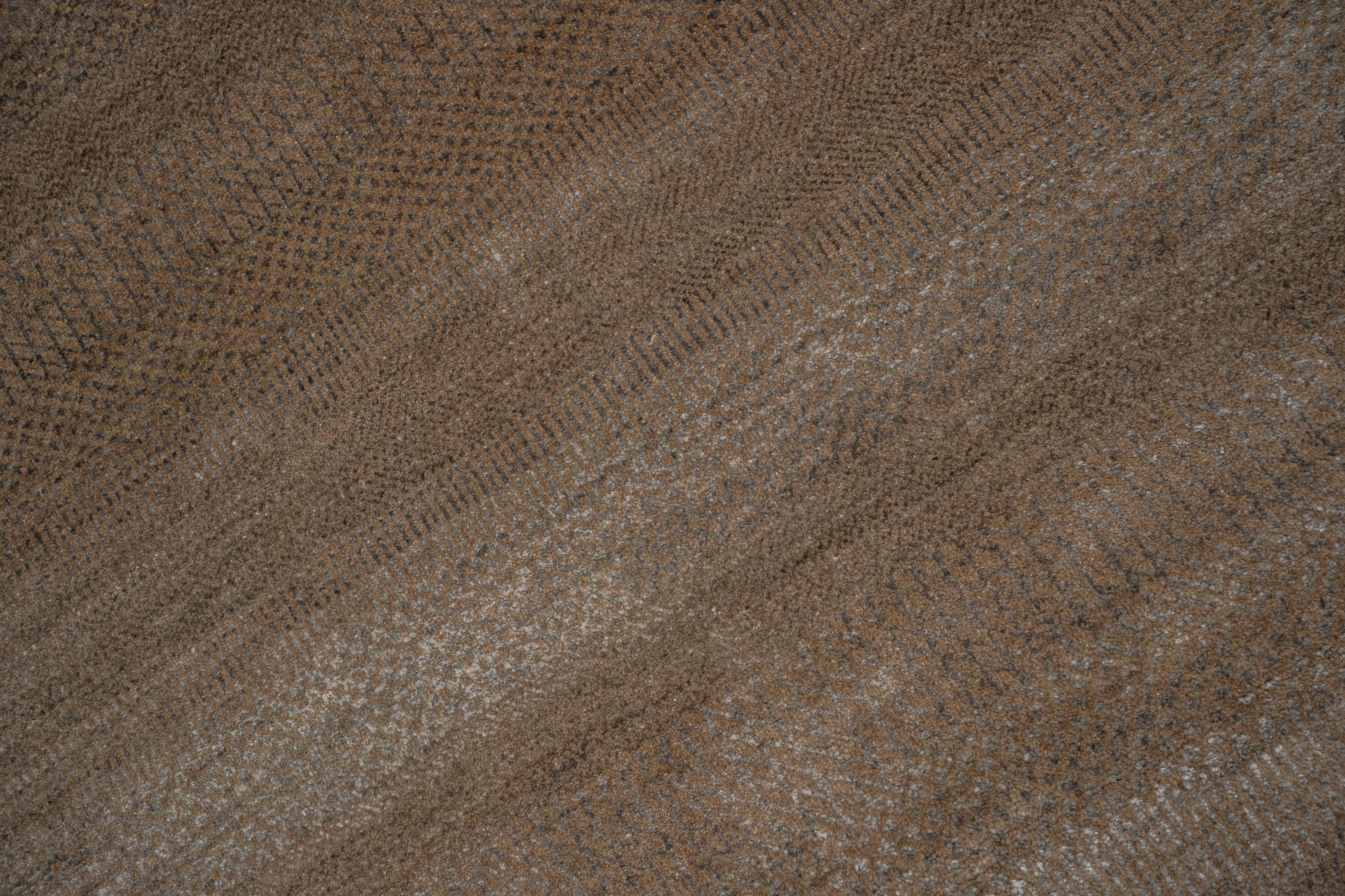 Handknotted Carpet, DIA- 1049 MCN,  Brown & Coffee